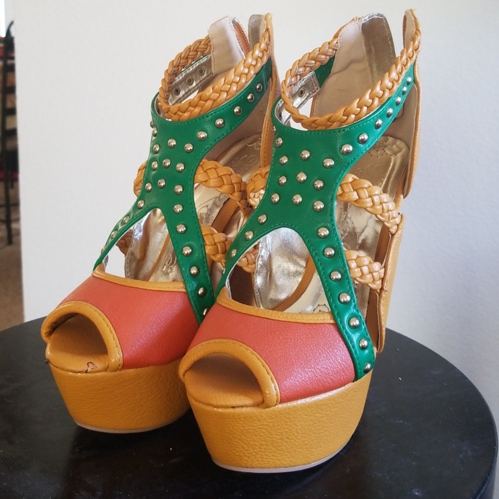 MULTICOLOR WEDGES